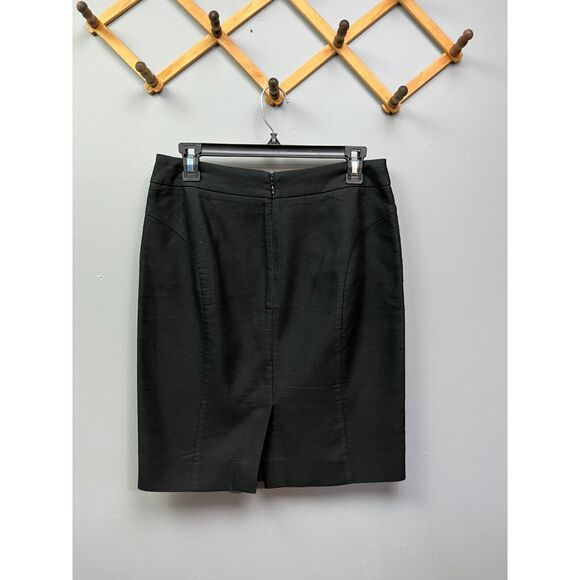 J Crew Skirt Womens size 4 black pencil Basic Minimalist 100% cotton - Picture 2 of 5